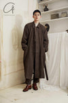 AVIVA JIFEI XUE Oversized long coat with detachable vest AJX-FW22-OLC-BR-SHENZONG Dark Brown FW22-OLC-BR